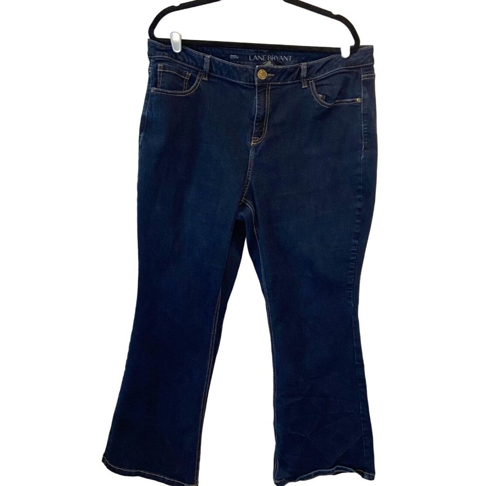Lane Bryant Women's Jeans Size 20S Signature Fit Mid Rise Boot Blue Denim Jeans